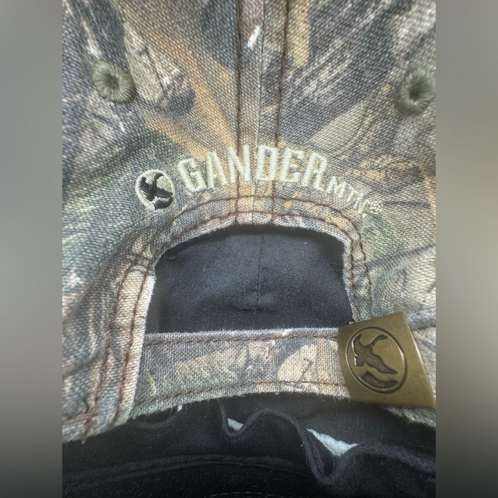 Gander Goose Patch Real Tree Camouflage Cap Hat Camo Adjustable Outdoor Cap - Picture 3 of 4